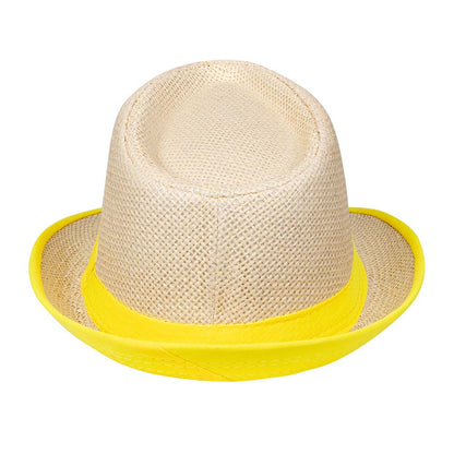 Chapeau Panama Fluo Neon - Accessoire Fête Adulte