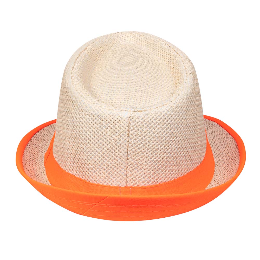Chapeau Panama Fluo Neon - Accessoire Fête Adulte