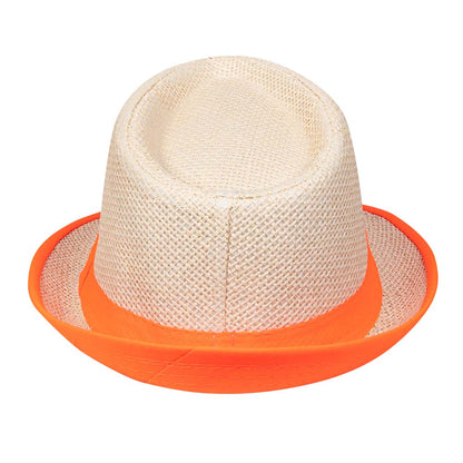 Chapeau Panama Fluo Neon - Accessoire Fête Adulte