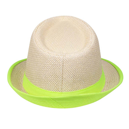 Chapeau Panama Fluo Neon - Accessoire Fête Adulte
