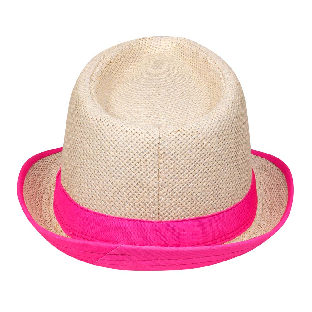 Chapeau Panama Fluo Neon - Accessoire Fête Adulte