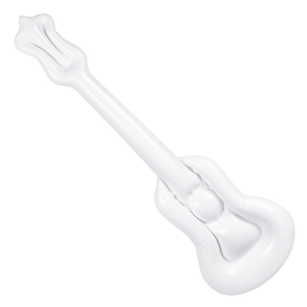Guitare Gonflable Fleurs Tropicales - Accessoire Fête Hawaïenne