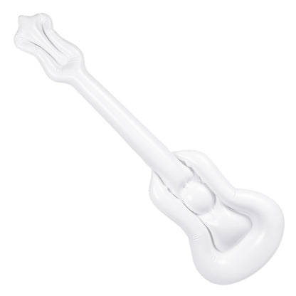 Guitare Gonflable Fleurs Tropicales - Accessoire Fête Hawaïenne