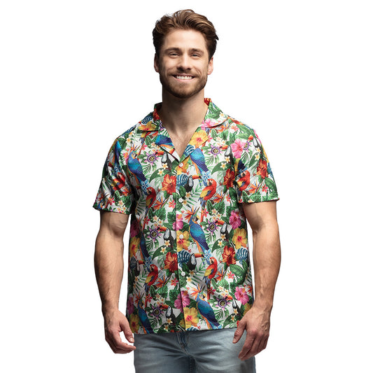 Chemise Hawaïenne Fleurie Tropical - Toucans et Fleurs