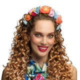 Couronne de Fleurs Multicolore pour Cheveux - Accessoire Fête