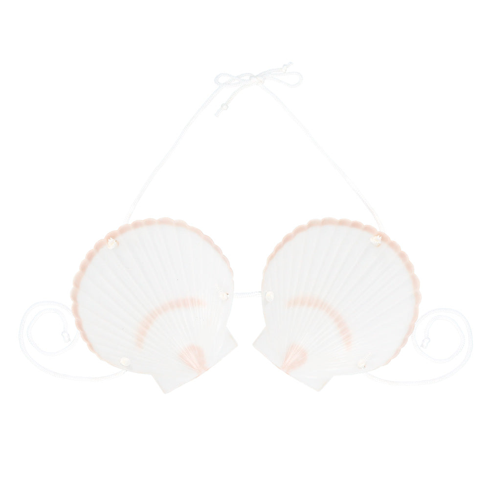 Coquillage Sirène Blanc et Or - Accessoire de Déguisement