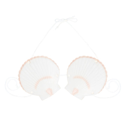 Coquillage Sirène Blanc et Or - Accessoire de Déguisement