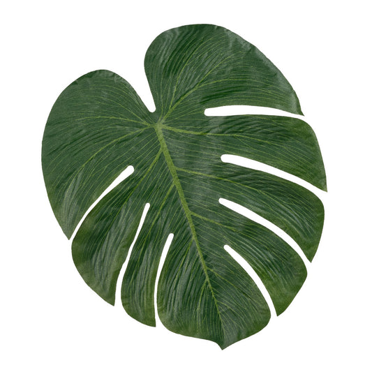 Feuilles de Monstera Vertes - 4 pcs pour Décoration Tropicale