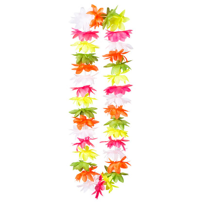 Collier Hawai Fleurs Multicolores - Accessoire Déguisement Tropical