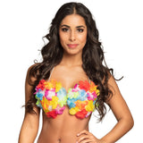 Soutien-gorge Fleurs Hawaï Coloré - Accessoire Déguisement Fête