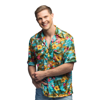 Chemise Hawaïenne Fleurs Tropicales | Déguisement Adulte