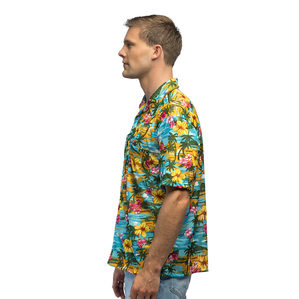 Chemise Hawaïenne Fleurs Tropicales | Déguisement Adulte