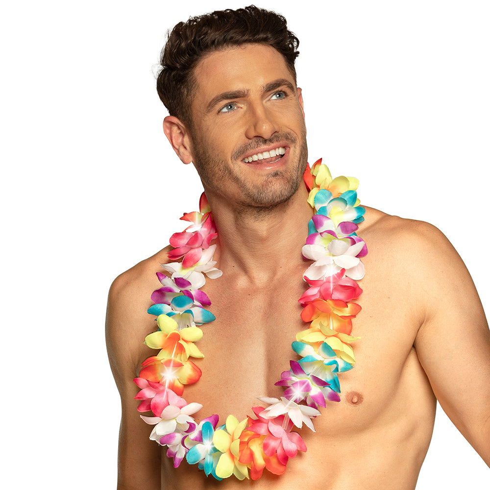 Collier de Fleurs Hawaï Multicolore - Guirlande Tropical