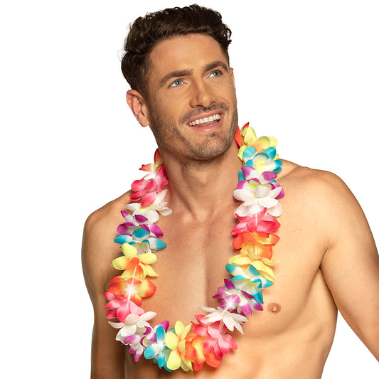 Collier de Fleurs Hawaï Multicolore - Guirlande Tropical