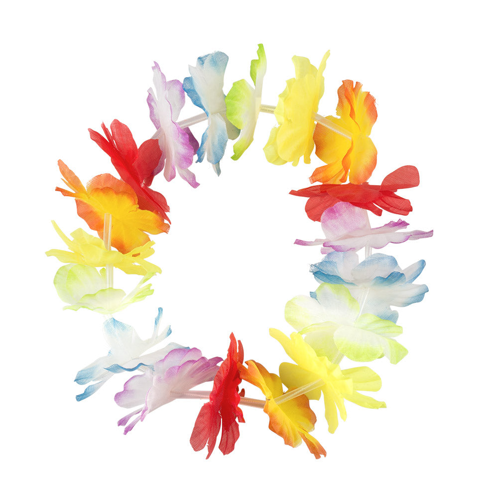 Costume Hawaïen Femme - Jupe Paille + Accessoires Fleurs