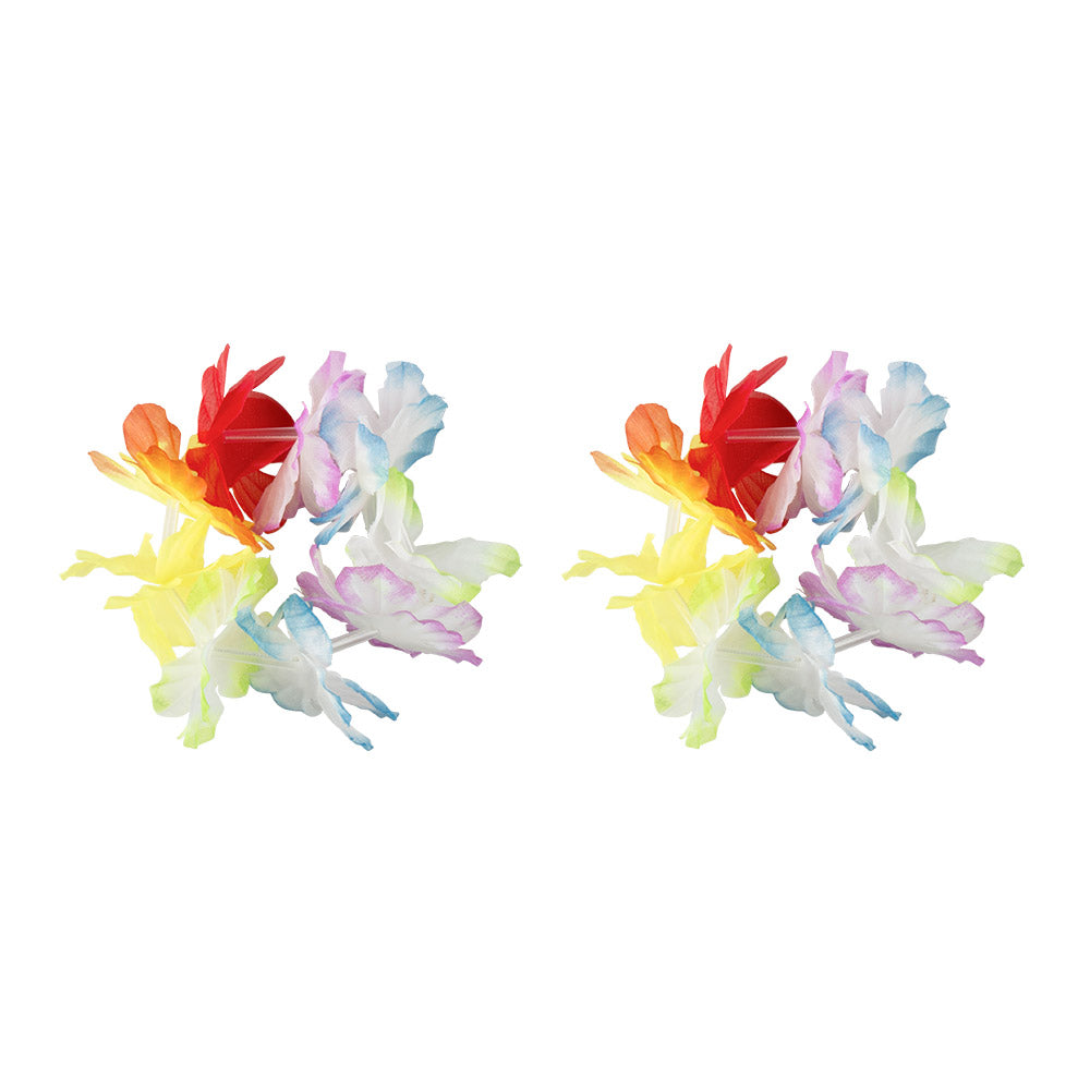 Costume Hawaïen Femme - Jupe Paille + Accessoires Fleurs