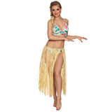 Jupe Hawaïenne Paille Longue - Déguisement Tropical Femme