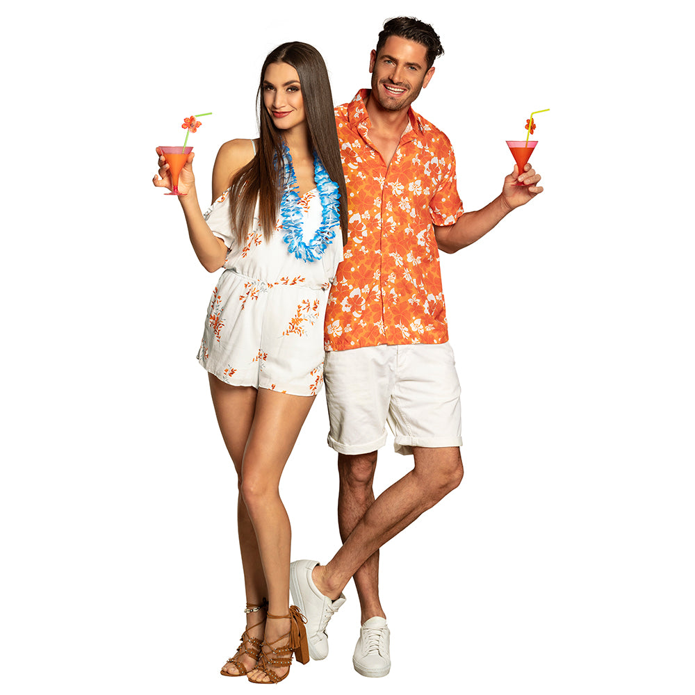 Chemise Hawaïenne Fleurie Homme - Déguisement Tropical Coloré
