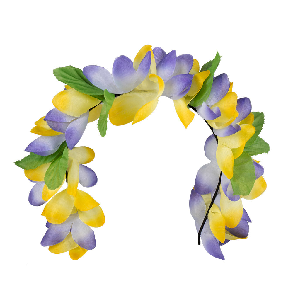 Couronne de Fleurs Hawaïenne Colorée - Accessoire Fête Tropical