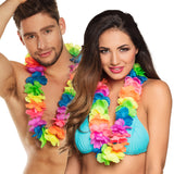 Collier Hawaïen Fleurs Colorées - Tropical Party Lei