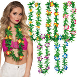 Collier Fleur Hawaïen - Guirlande Florale Multicolore Tropical