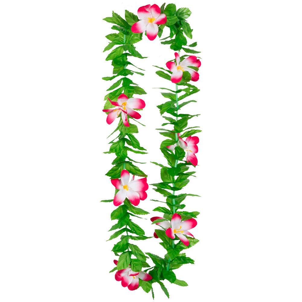 Collier Fleur Hawaïen - Guirlande Florale Multicolore Tropical