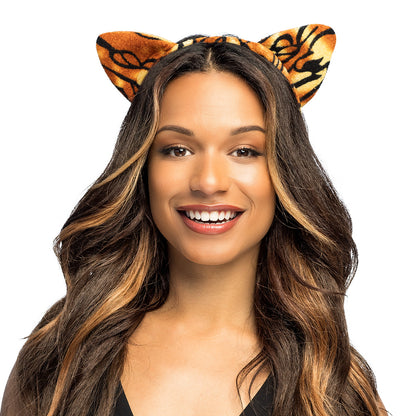 Serre-tête Oreilles Animaux Léopard Tigre Zèbre - Déguisement Fête