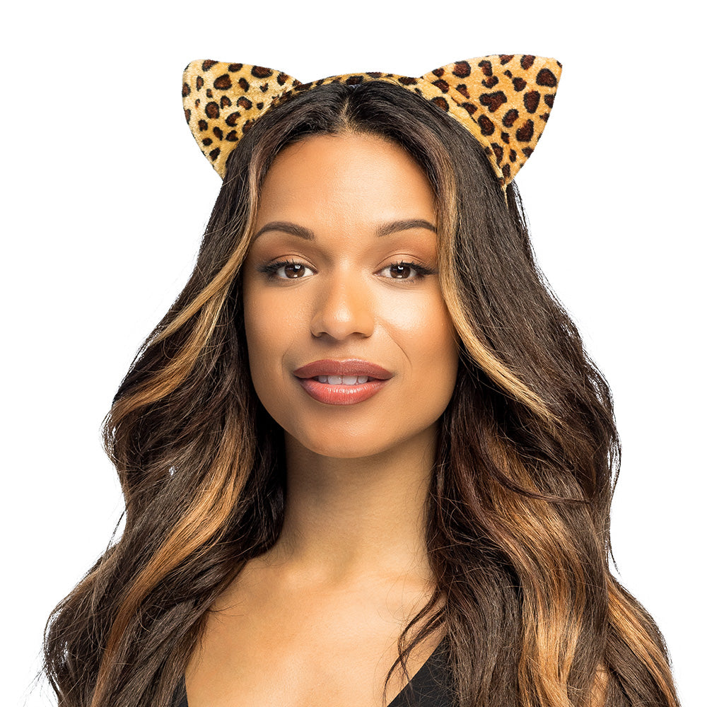 Serre-tête Oreilles Animaux Léopard Tigre Zèbre - Déguisement Fête