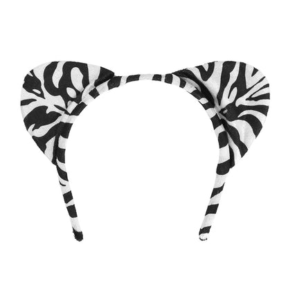Serre-tête Oreilles Animaux Léopard Tigre Zèbre - Déguisement Fête