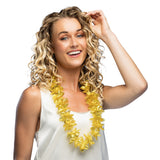 Collier Fleurs Hawaïennes Jaune - Accessoire Déguisement Tropical