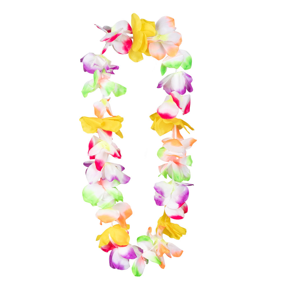 Collier de Fleurs Hawaïen Multicolore - Guirlande Tropicale
