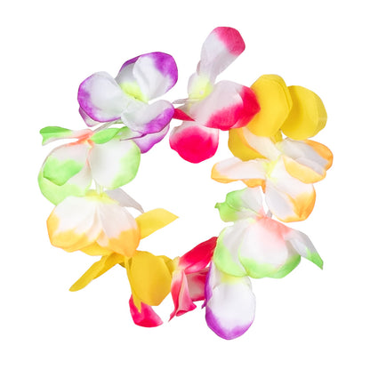 Collier de Fleurs Hawaïen Multicolore - Guirlande Tropicale