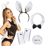 Déguisement Lapin Sexy - Kit Complet Oreilles Blanc et Noir