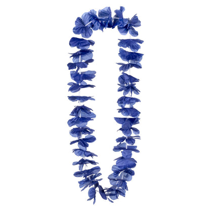 Collier Hawaïen Bleu Fleurs - Accessoire Fête Tropicale