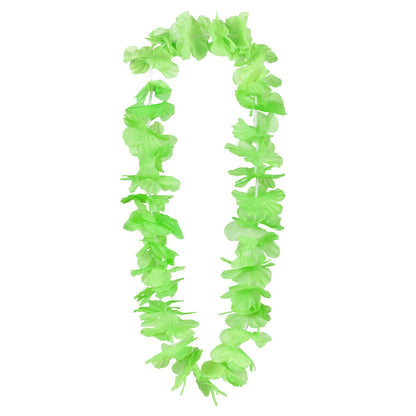 Collier Hawaïen Fluo UV Blacklight - Vert Fluo Party