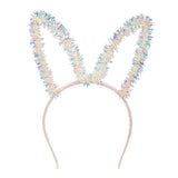 Serre-tête Oreilles Pailletées Rose Multicolore Fête