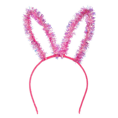 Serre-tête Oreilles Pailletées Rose Multicolore Fête