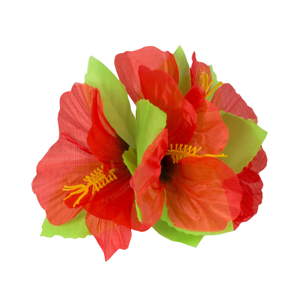 Fleurs Hawaïennes Assorties - Accessoire de Fête Tropical