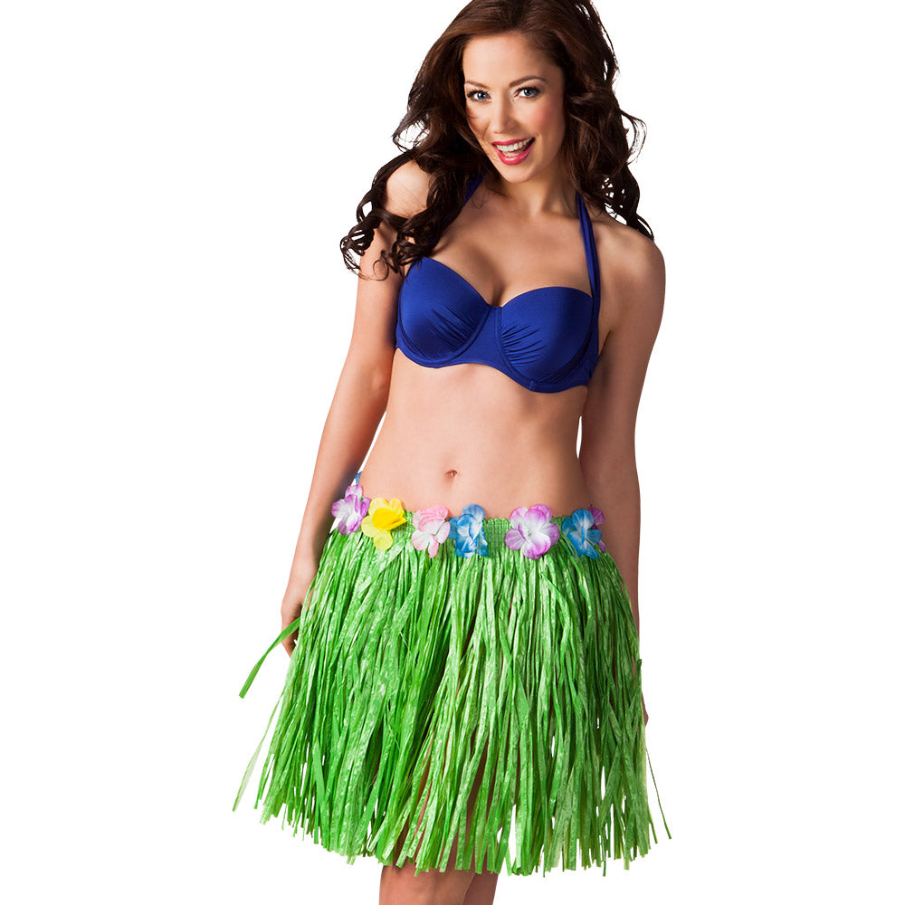 Jupe Hawaïenne Luxe avec Fleurs - Accessoire Soirée Tropical