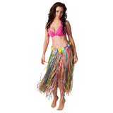 Costume Hawaïen Sexy Jupe Herbes Colorée & Bikini Rose