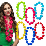 Collier Hawaïen Fleurs Tropicales - 6 Coloris au Choix