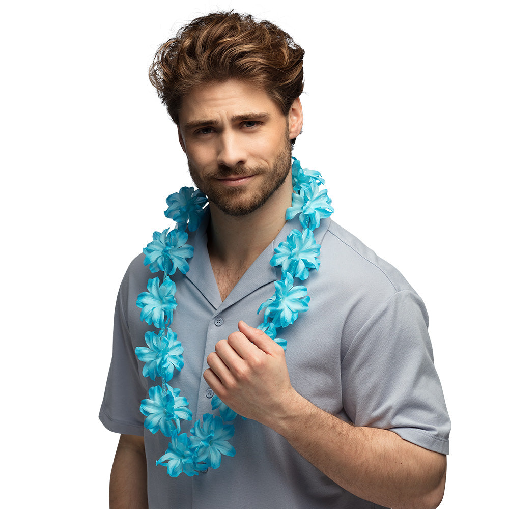 Collier Hawaïen Fleurs Tropicales - 6 Coloris au Choix