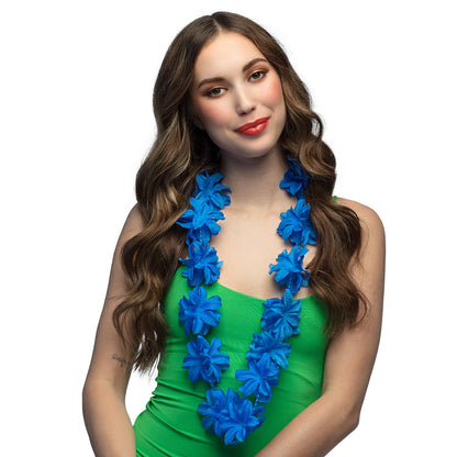 Collier Hawaïen Fleurs Tropicales - 6 Coloris au Choix