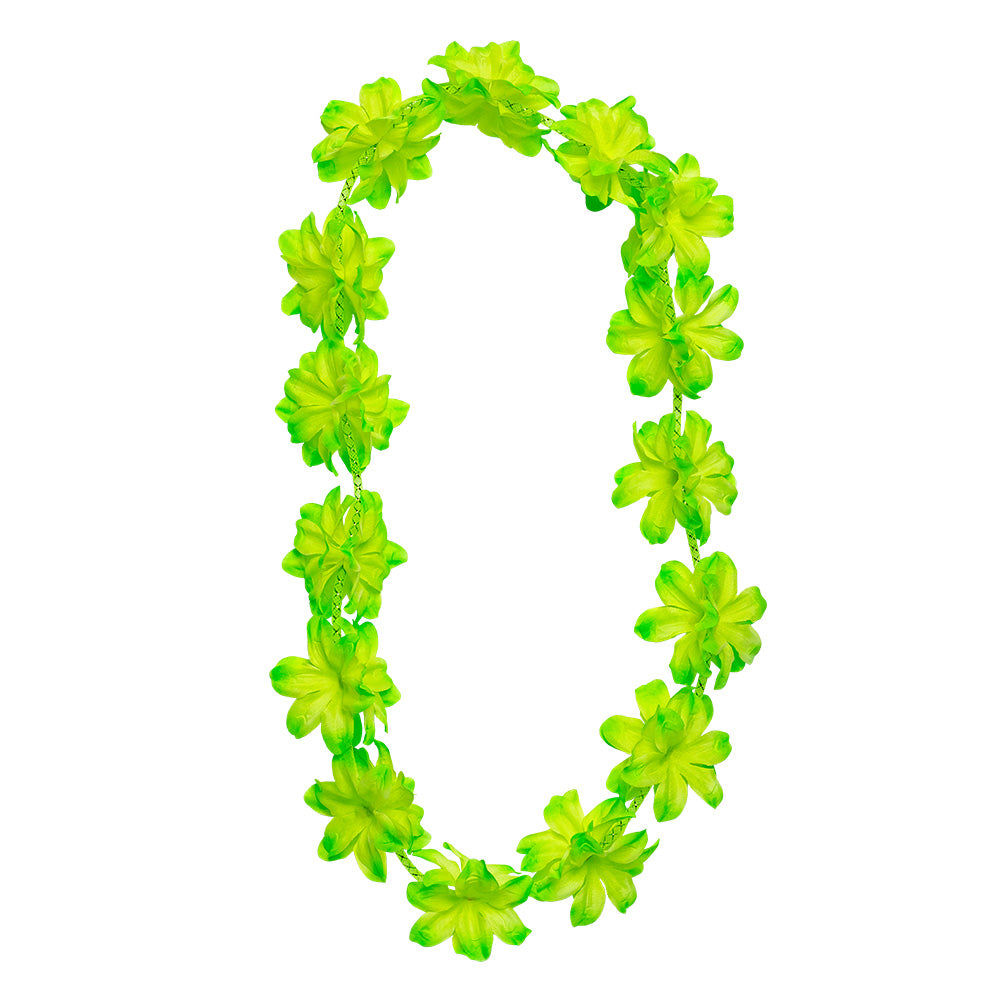 Collier Hawaïen Fleurs Tropicales - 6 Coloris au Choix