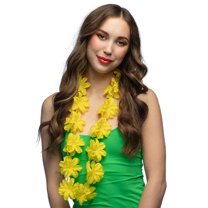 Collier Hawaïen Fleurs Tropicales - 6 Coloris au Choix