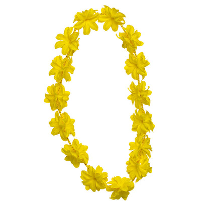 Collier Hawaïen Fleurs Tropicales - 6 Coloris au Choix