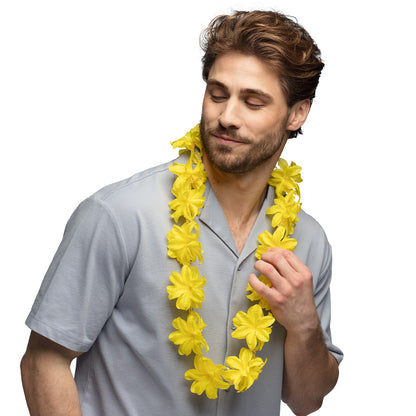 Collier Hawaïen Fleurs Tropicales - 6 Coloris au Choix