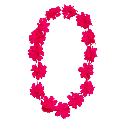 Collier Hawaïen Fleurs Tropicales - 6 Coloris au Choix