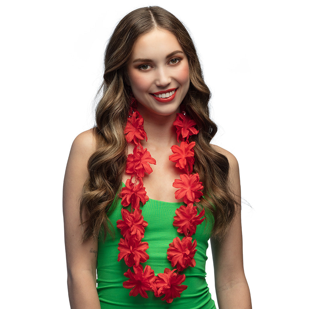 Collier Hawaïen Fleurs Tropicales - 6 Coloris au Choix