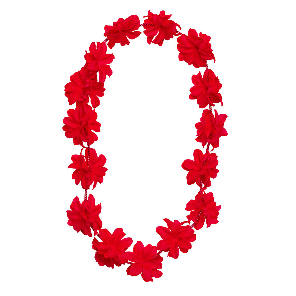 Collier Hawaïen Fleurs Tropicales - 6 Coloris au Choix